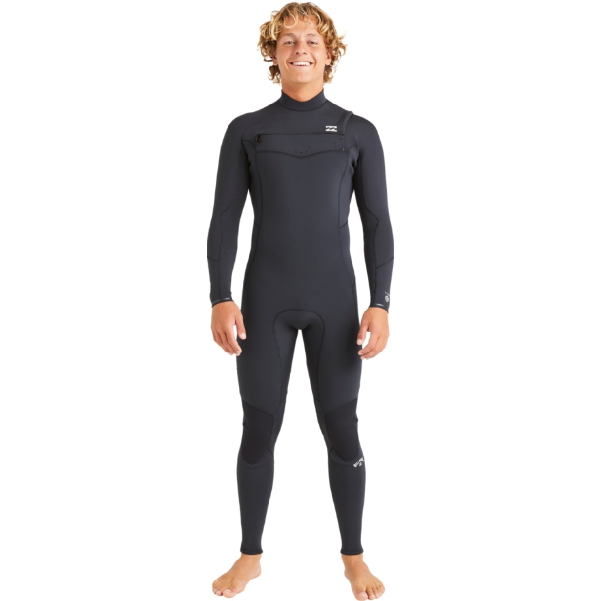 2025 Billabong Mens Absolute Natural 5/4mm Chest Zip Wetsuit ABYW100259 - Black